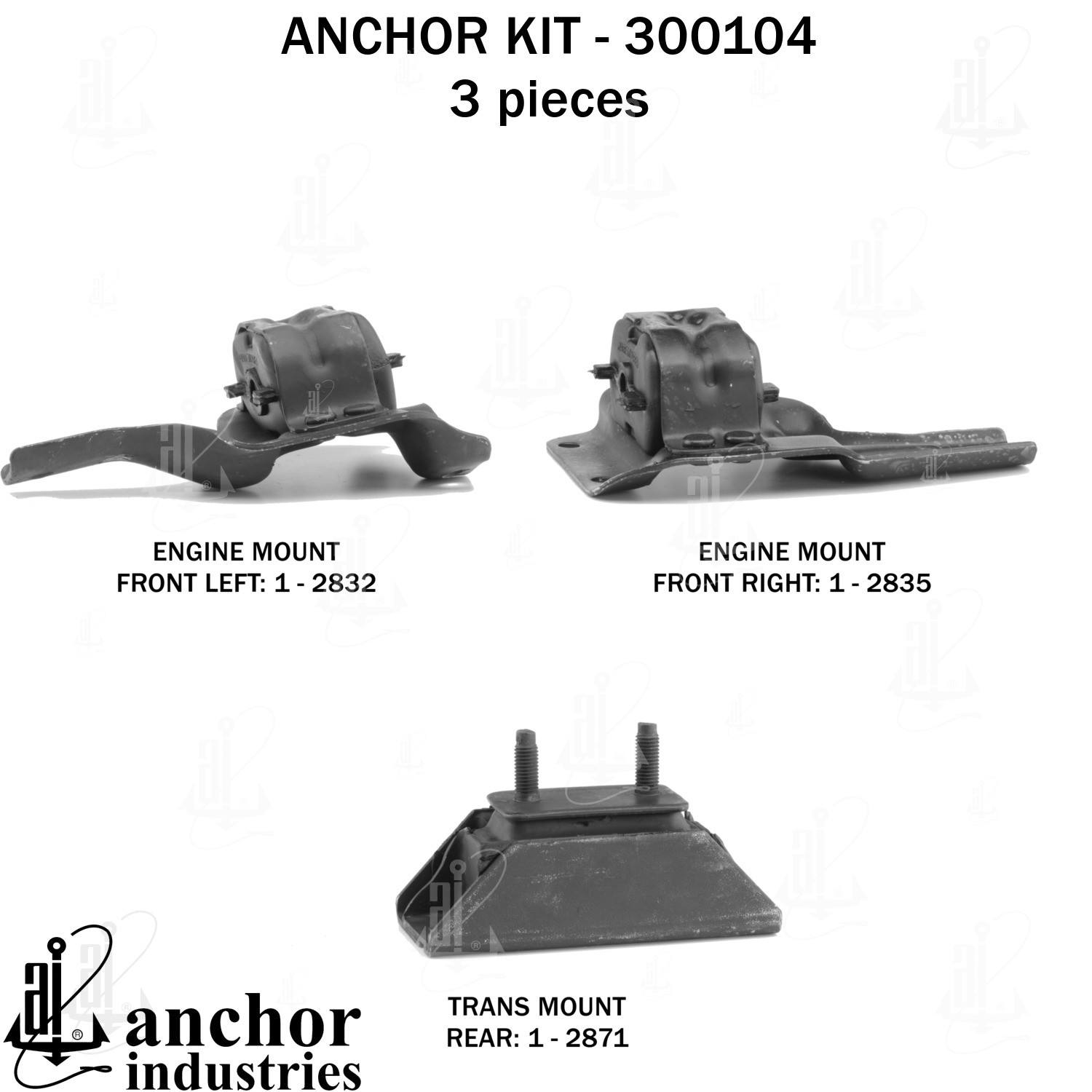 Anchor Engine Mount Kit 300104