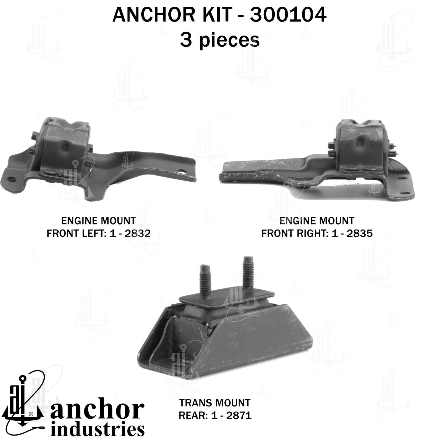 Anchor Engine Mount Kit 300104