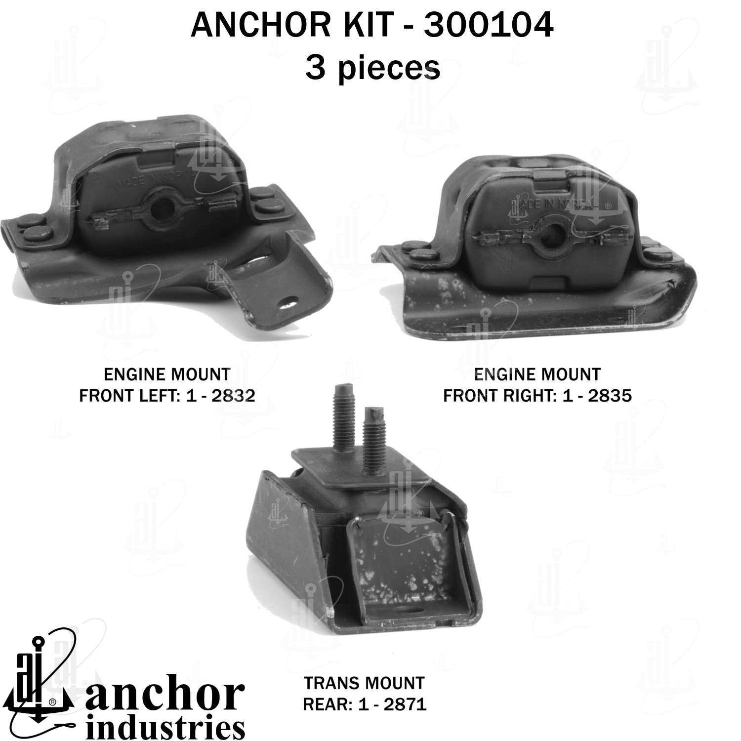 Anchor Engine Mount Kit 300104