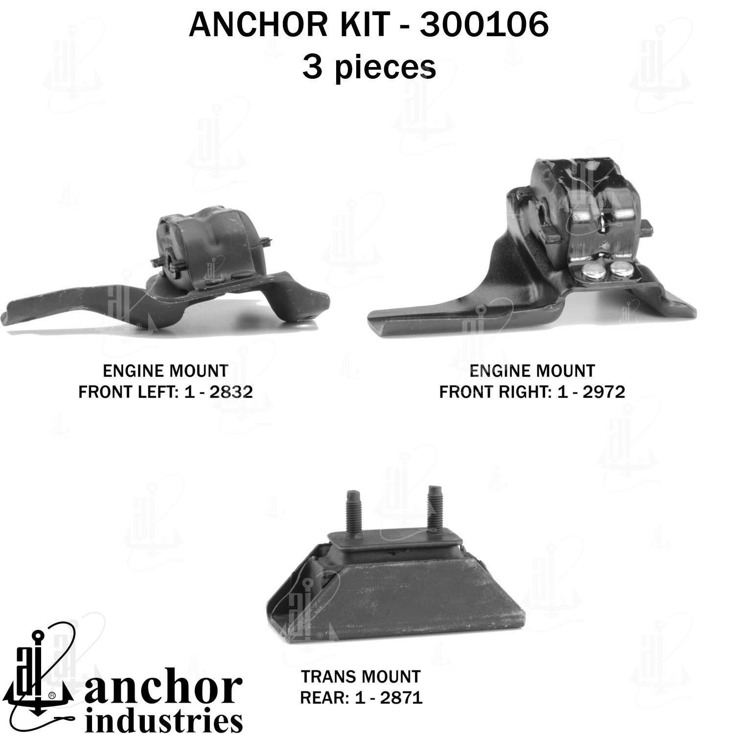 Anchor Engine Mount Kit 300106