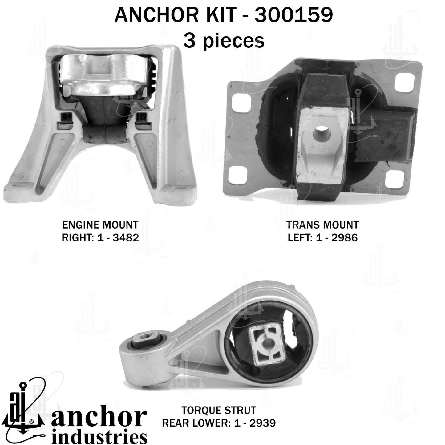 Anchor Engine Mount Kit 300159