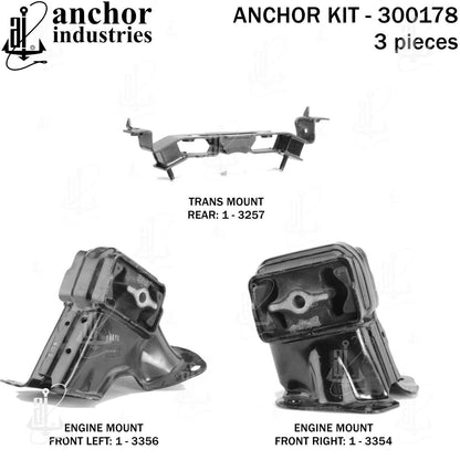 Anchor Engine Mount Kit  top view frsport 300178