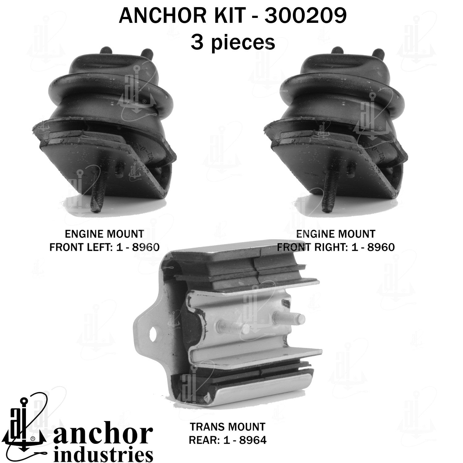 Anchor Mounts Engine Mount Kit 300209 image 4