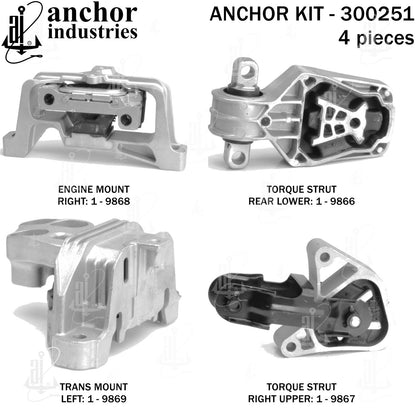 Anchor Mounts Engine Mount Kit 300251 image 5