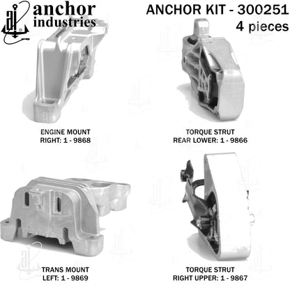 Anchor Mounts Engine Mount Kit 300251 image 4