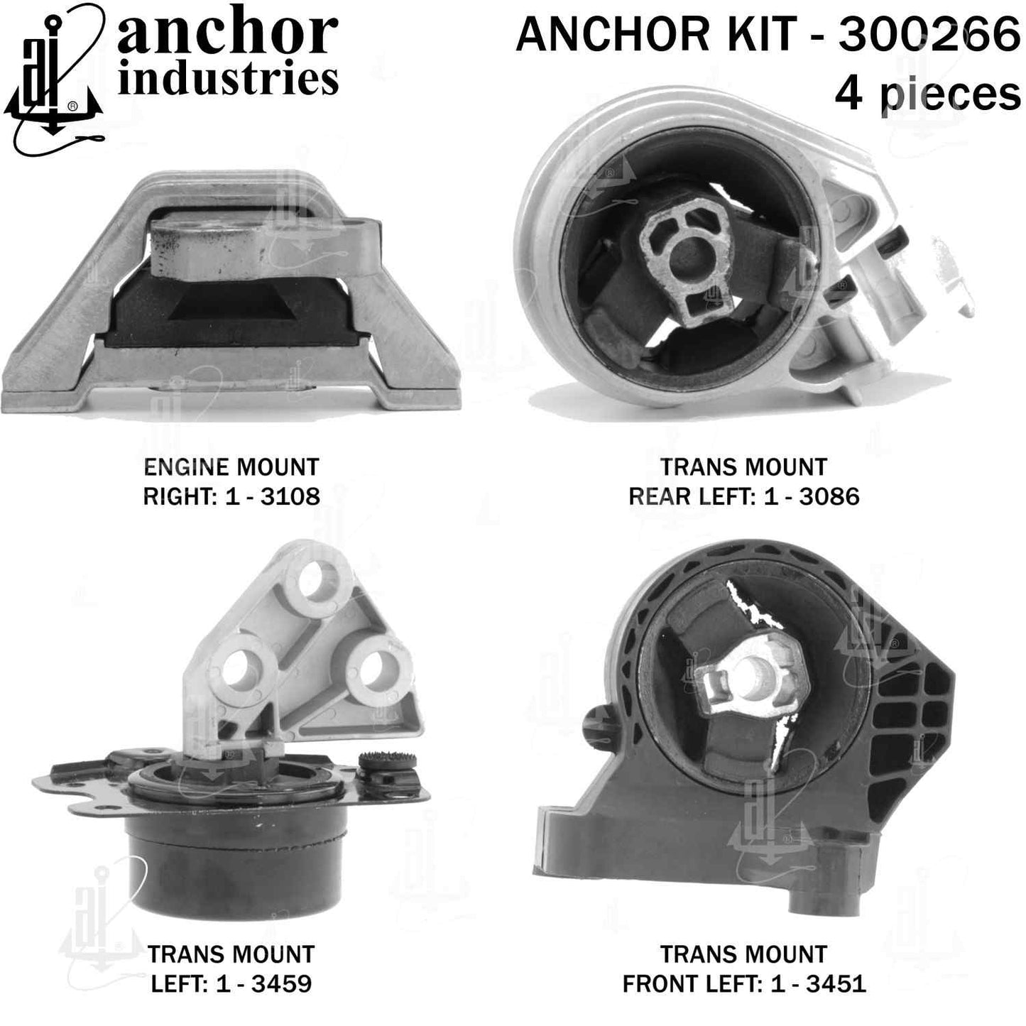 Anchor Engine Mount Kit 300266