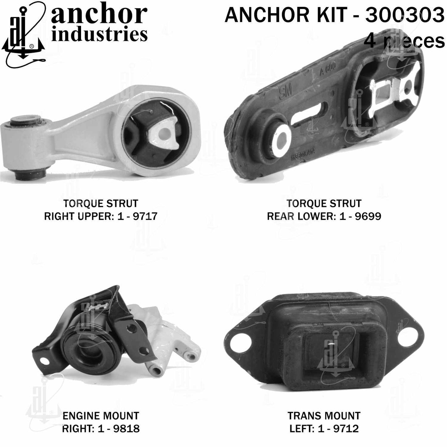 Anchor Engine Mount Kit 300303