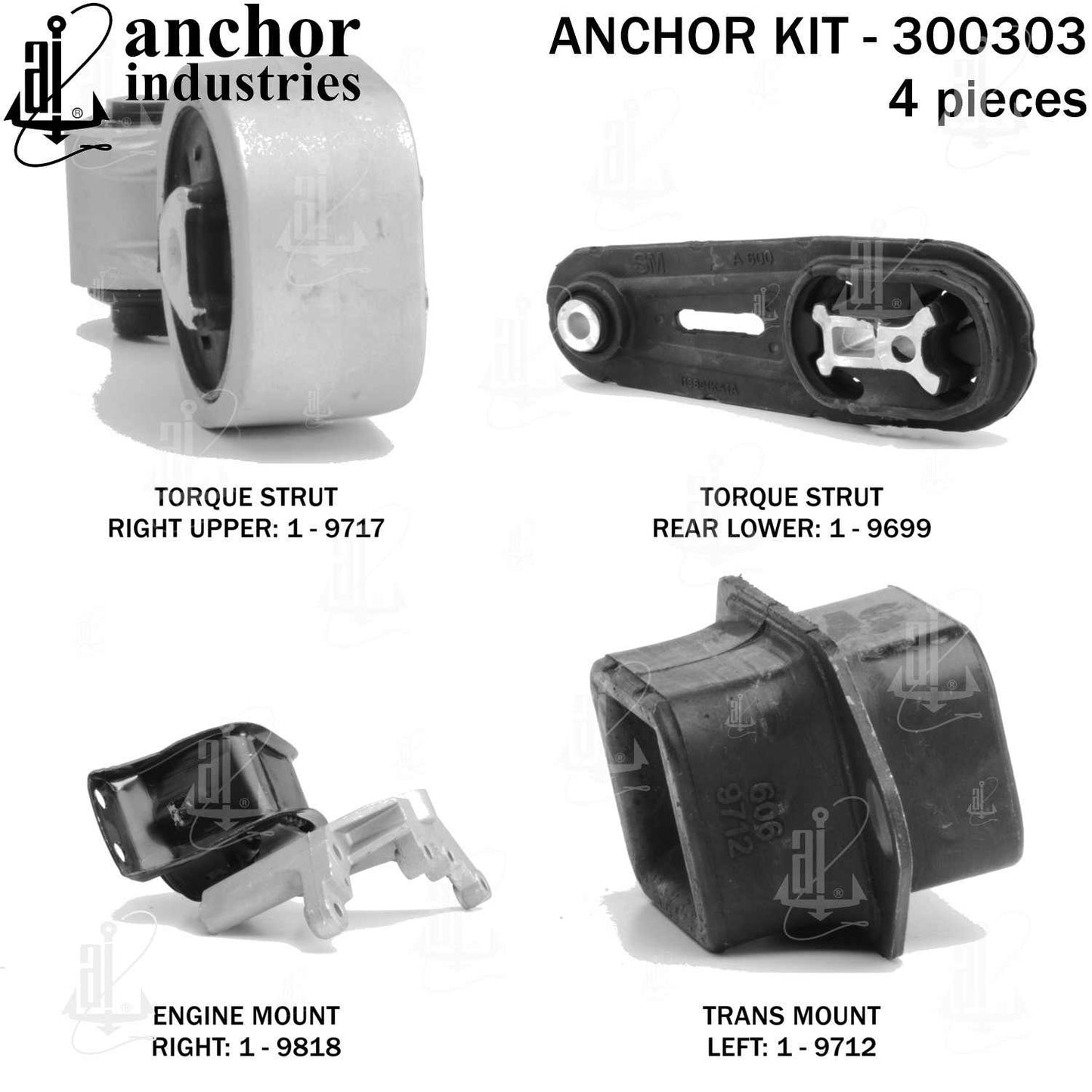 Anchor Engine Mount Kit 300303