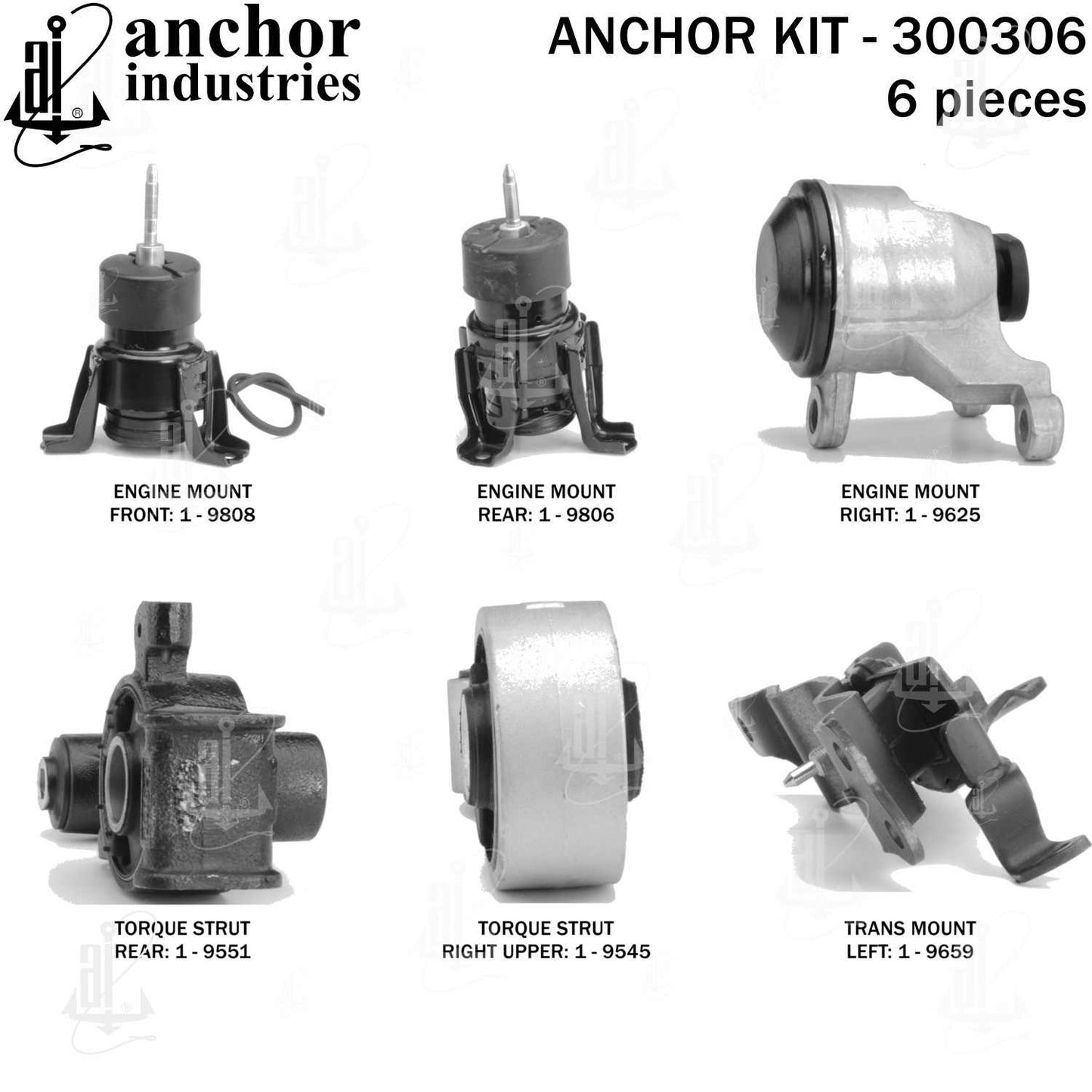Anchor Engine Mount Kit 300306