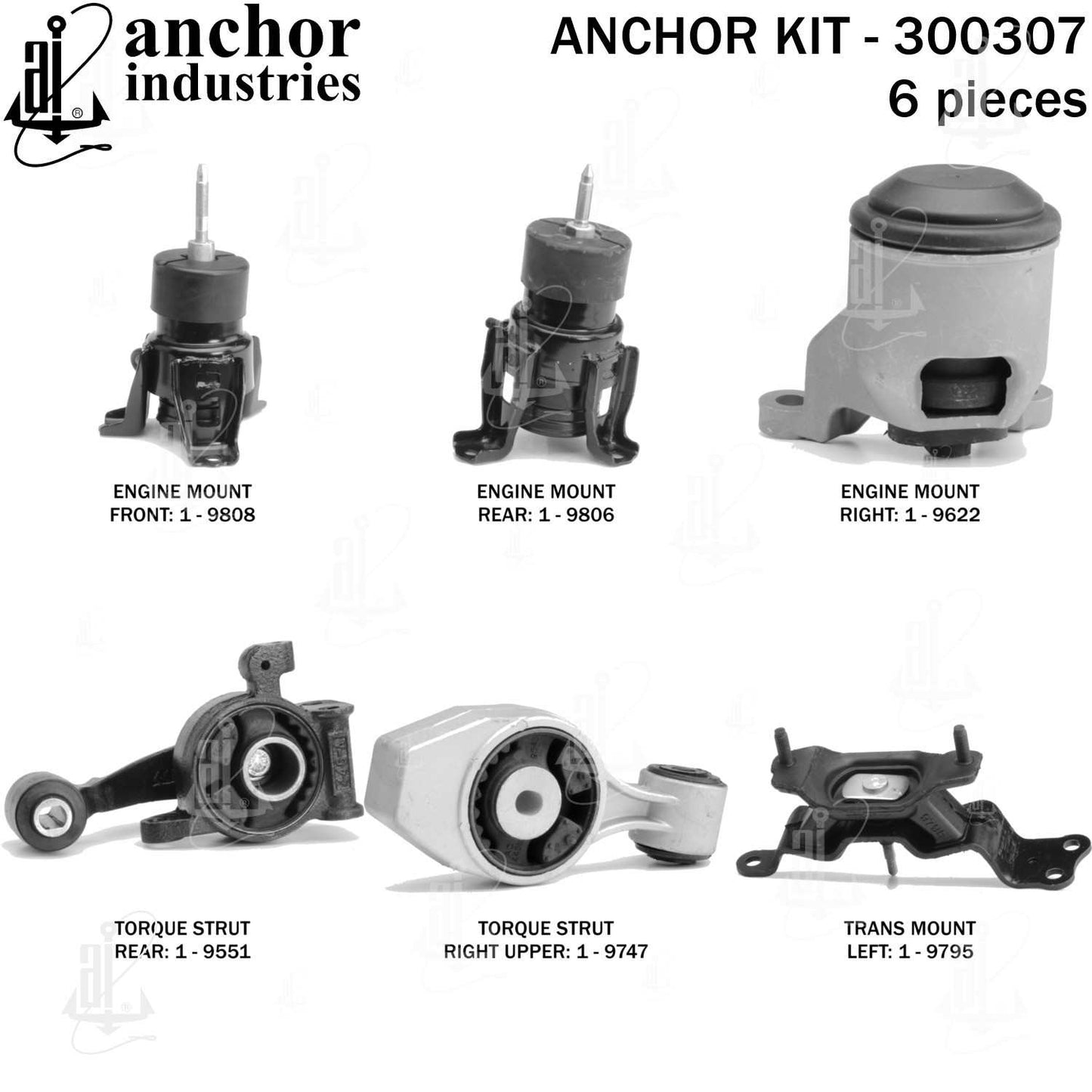 Anchor Engine Mount Kit 300307