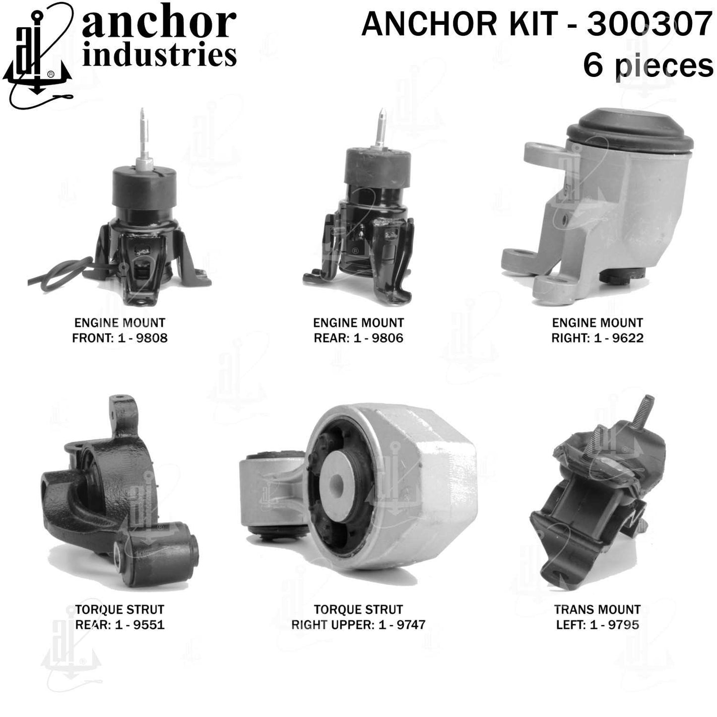 Anchor Engine Mount Kit 300307
