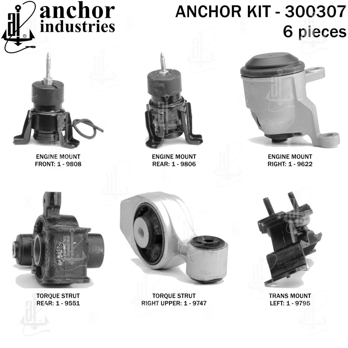 Anchor Engine Mount Kit 300307