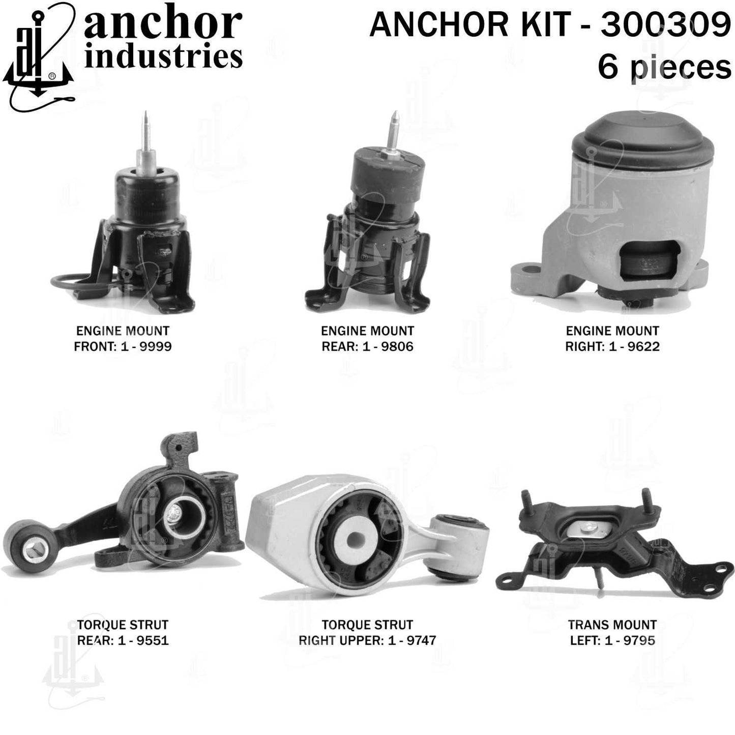 Anchor Engine Mount Kit 300309