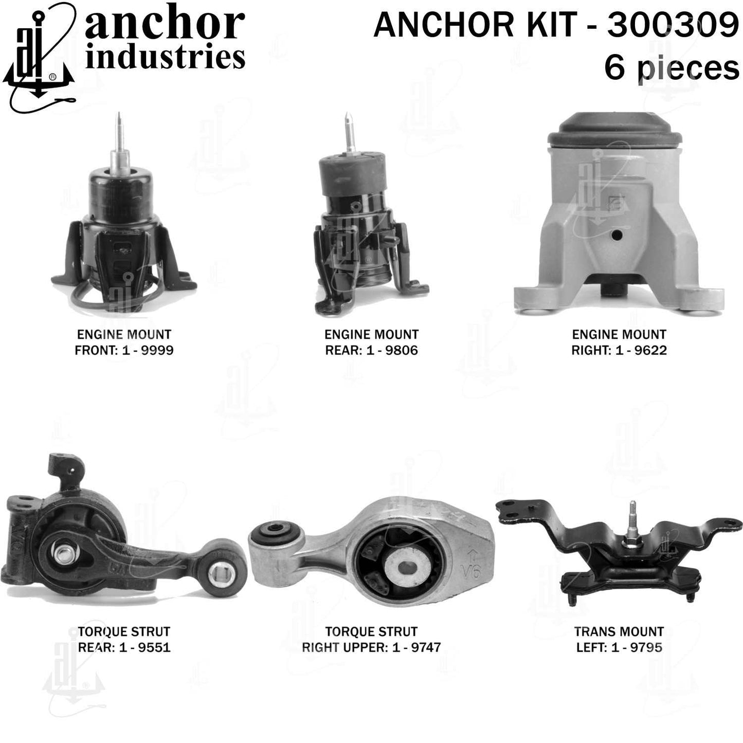 Anchor Engine Mount Kit 300309
