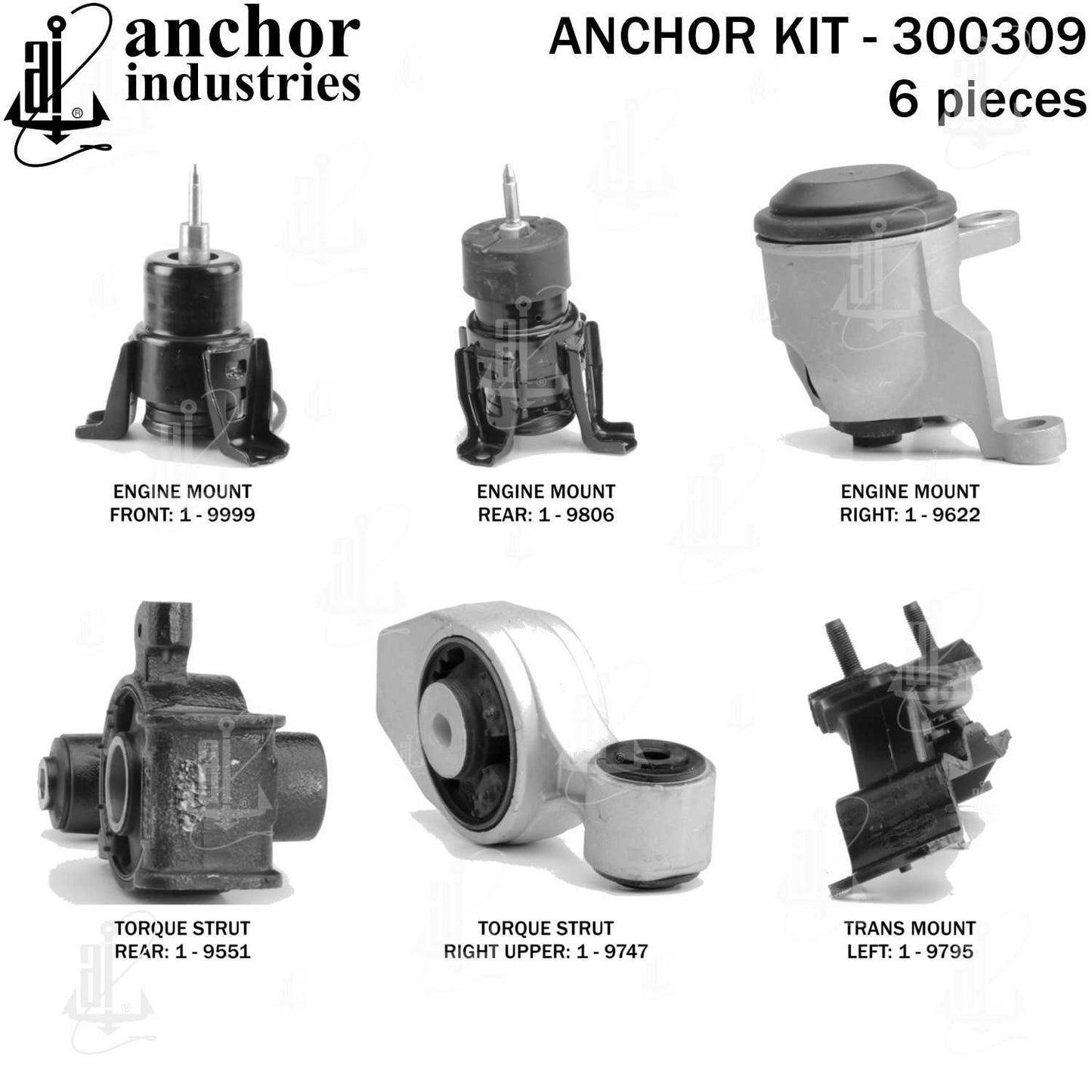 Anchor Engine Mount Kit 300309