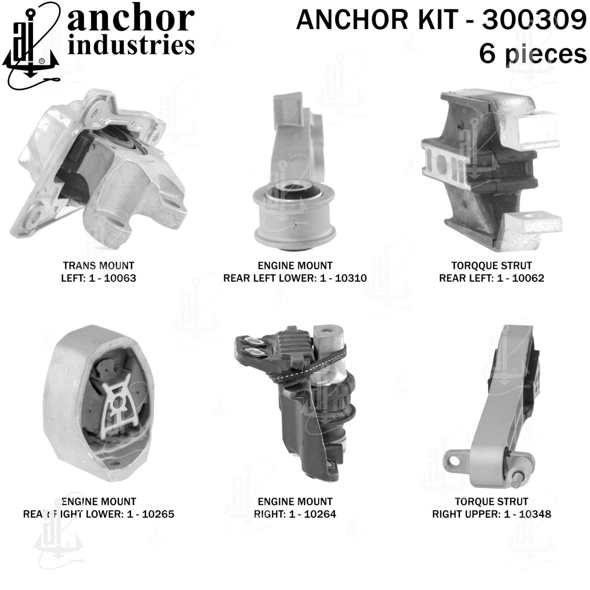 Anchor Engine Mount Kit 300309