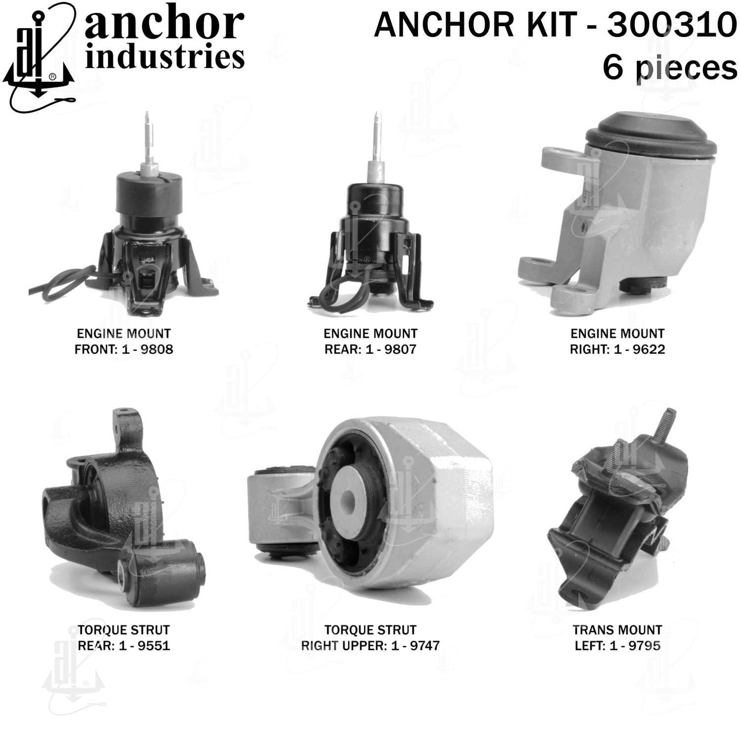 Anchor Engine Mount Kit 300310