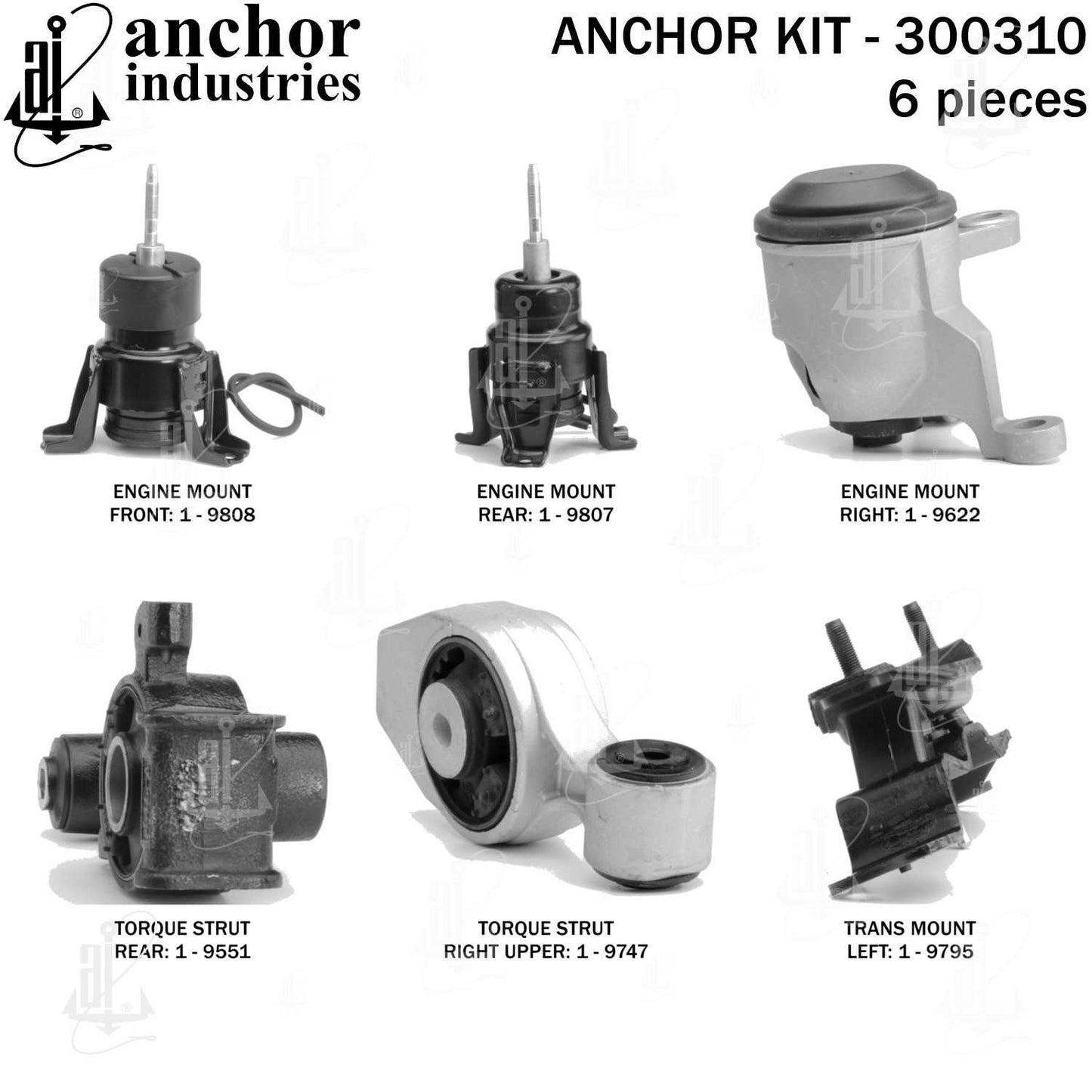 Anchor Engine Mount Kit 300310