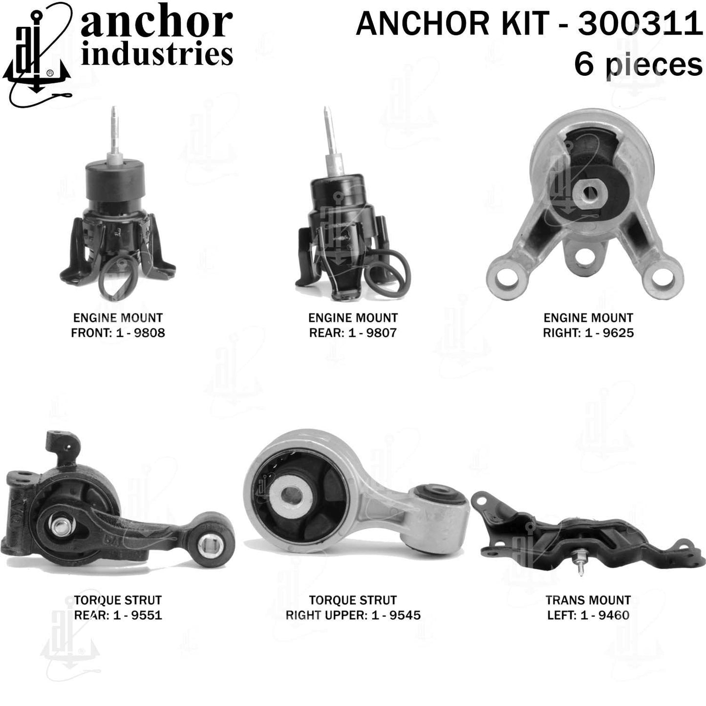 Anchor Engine Mount Kit 300311