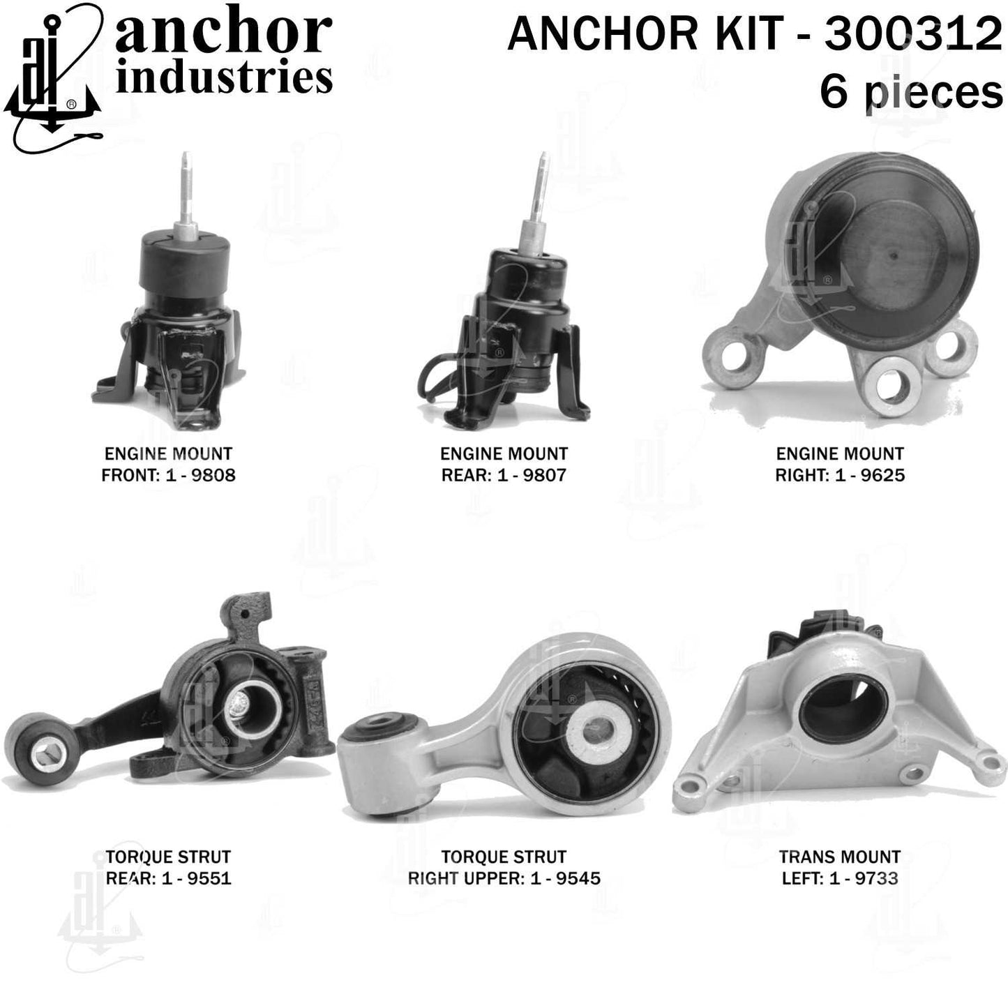 Anchor Engine Mount Kit 300312