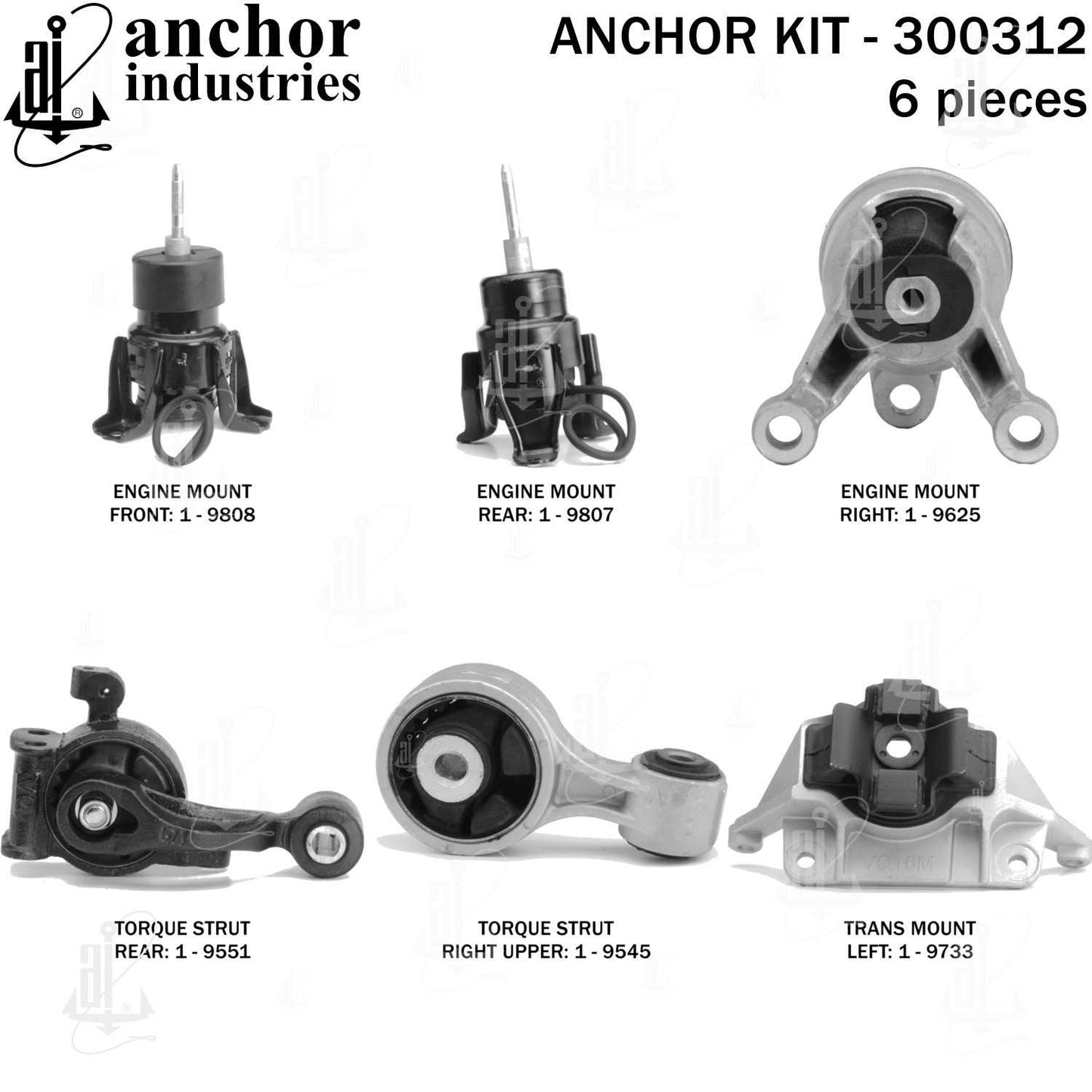 Anchor Engine Mount Kit 300312