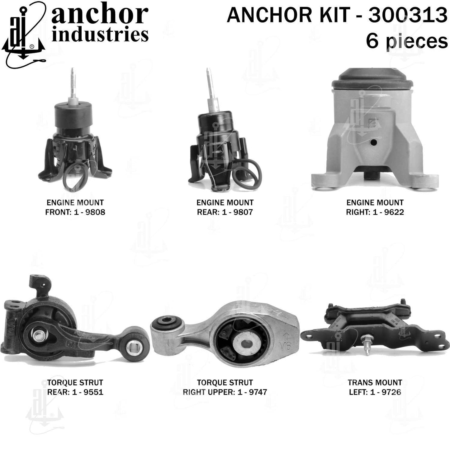 Anchor Engine Mount Kit 300313