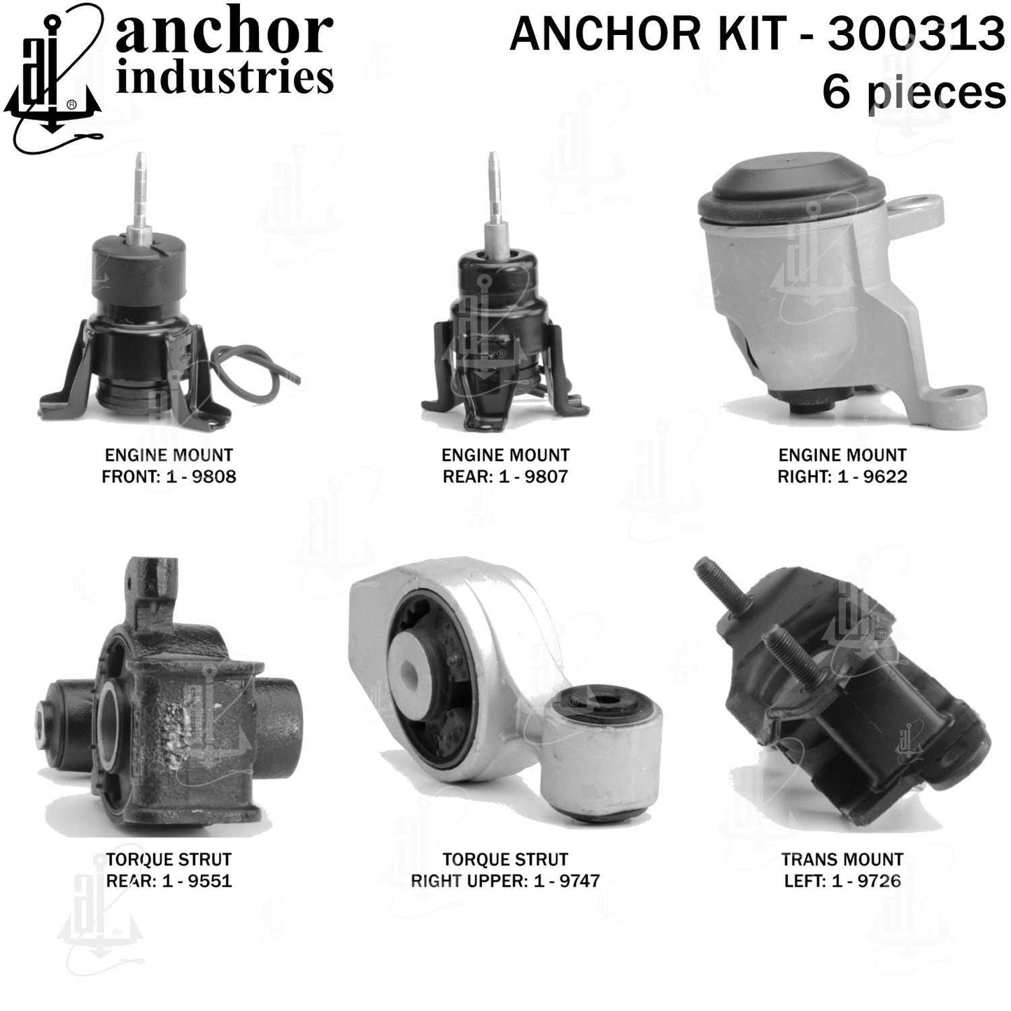 Anchor Engine Mount Kit 300313