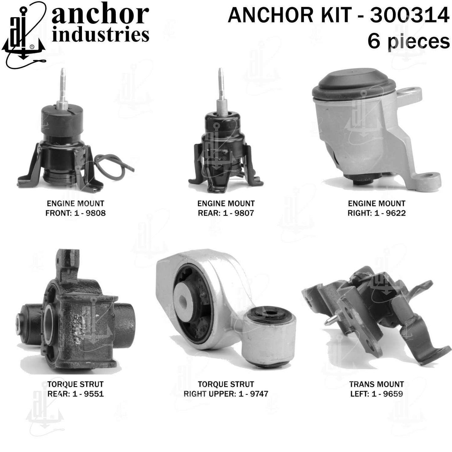 Anchor Engine Mount Kit 300314