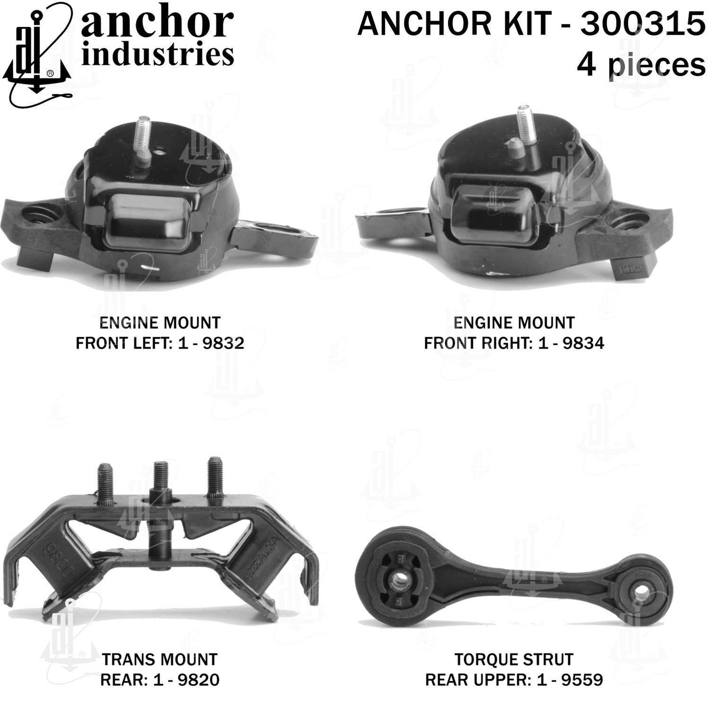 Anchor Engine Mount Kit 300315