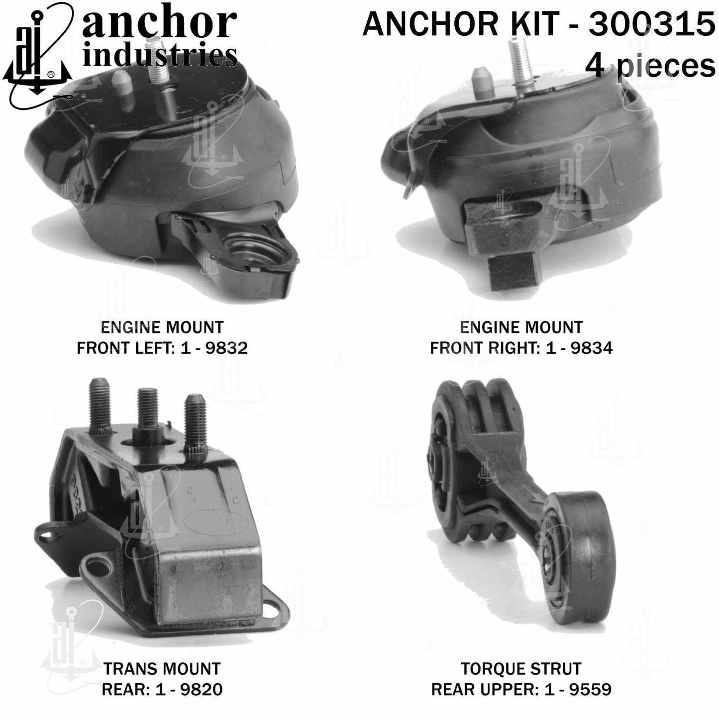 Anchor Engine Mount Kit 300315