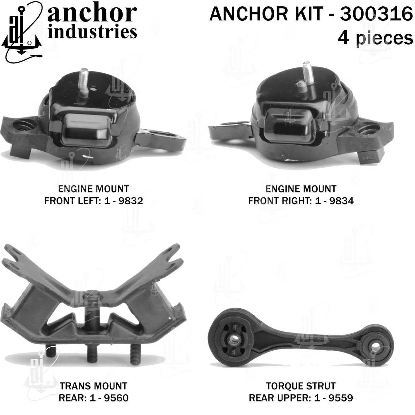 Anchor Engine Mount Kit 300316