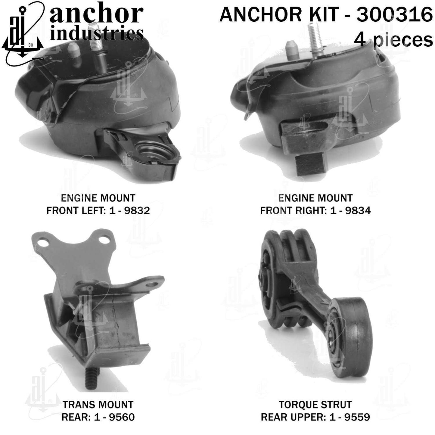 Anchor Engine Mount Kit 300316