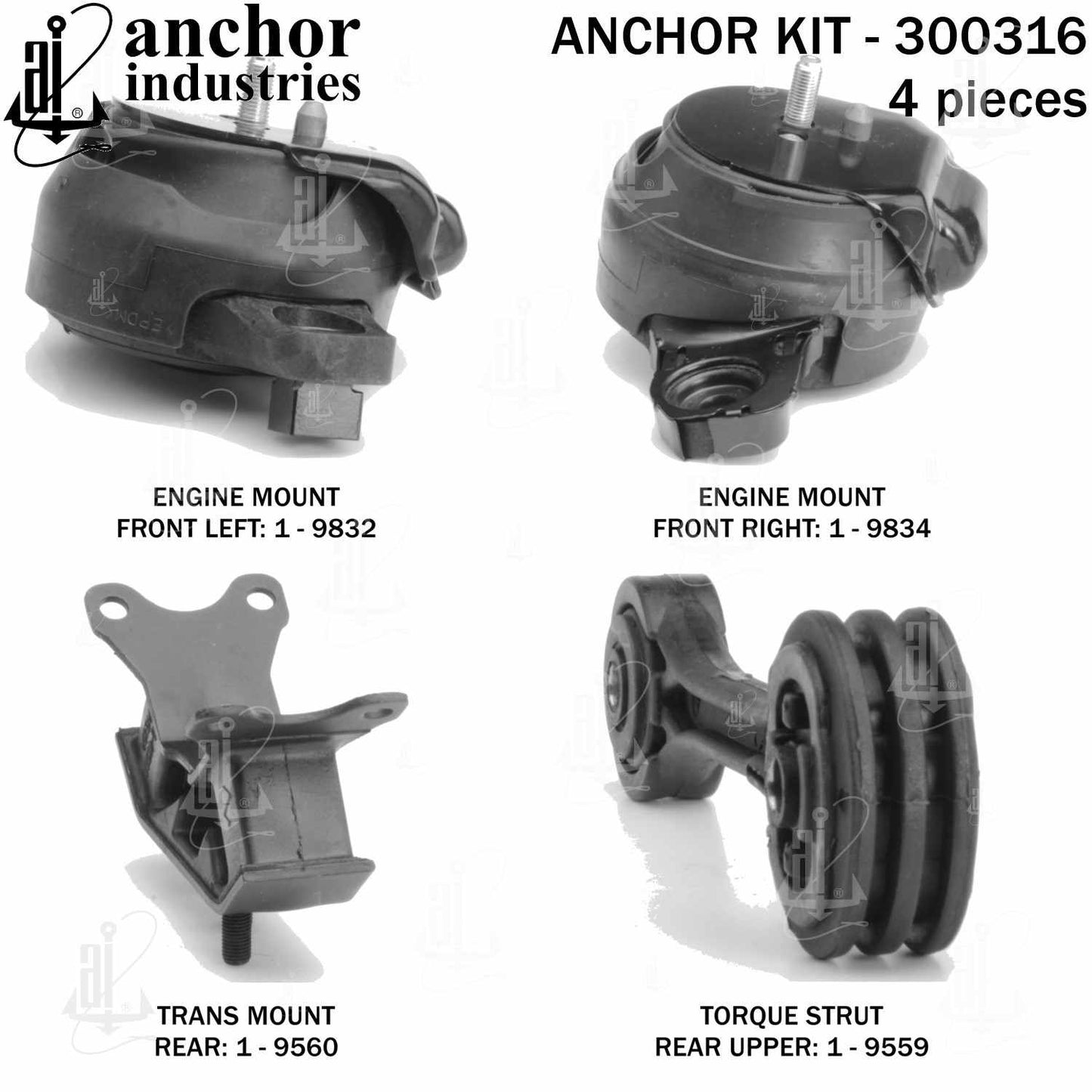 Anchor Engine Mount Kit 300316