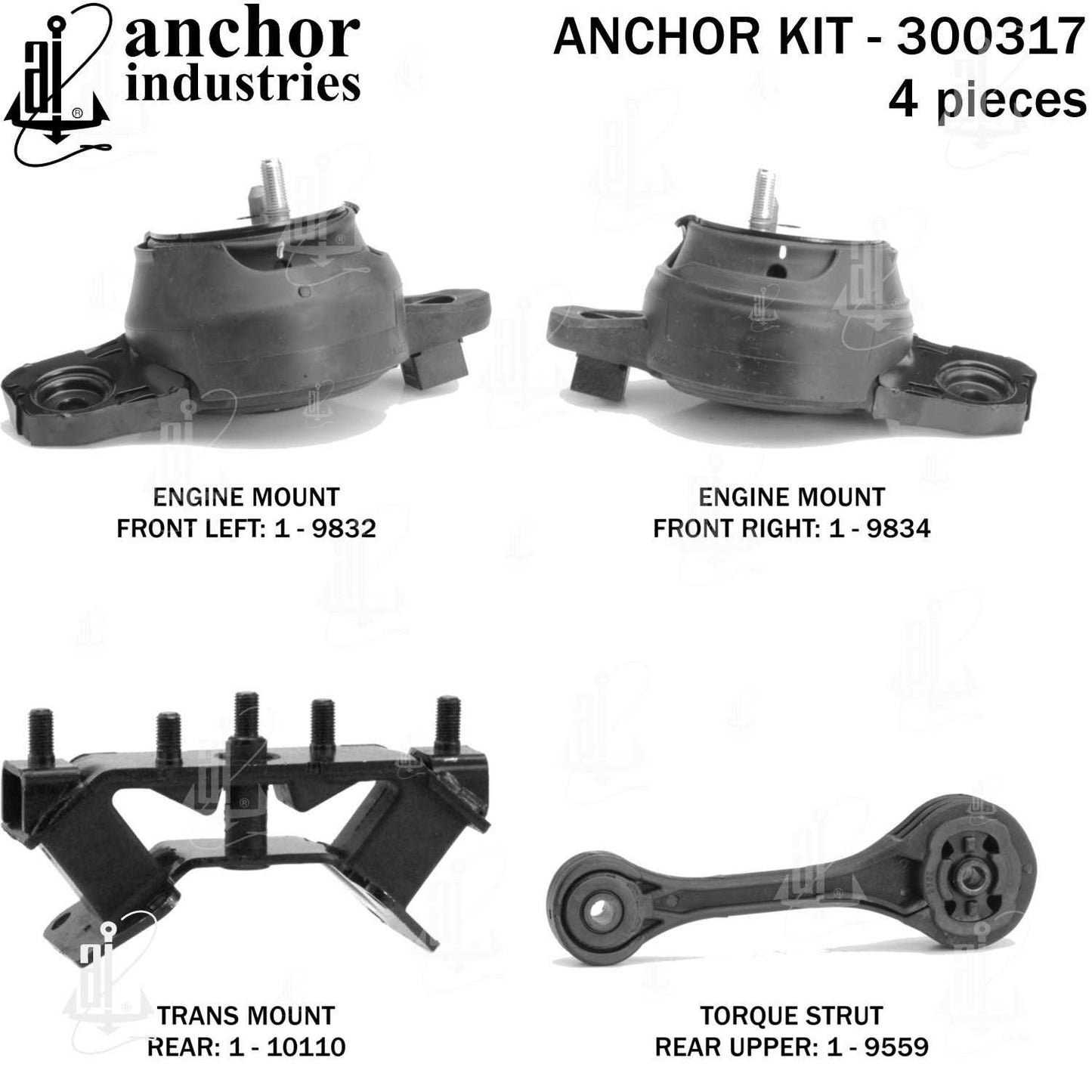 Anchor Engine Mount Kit 300317