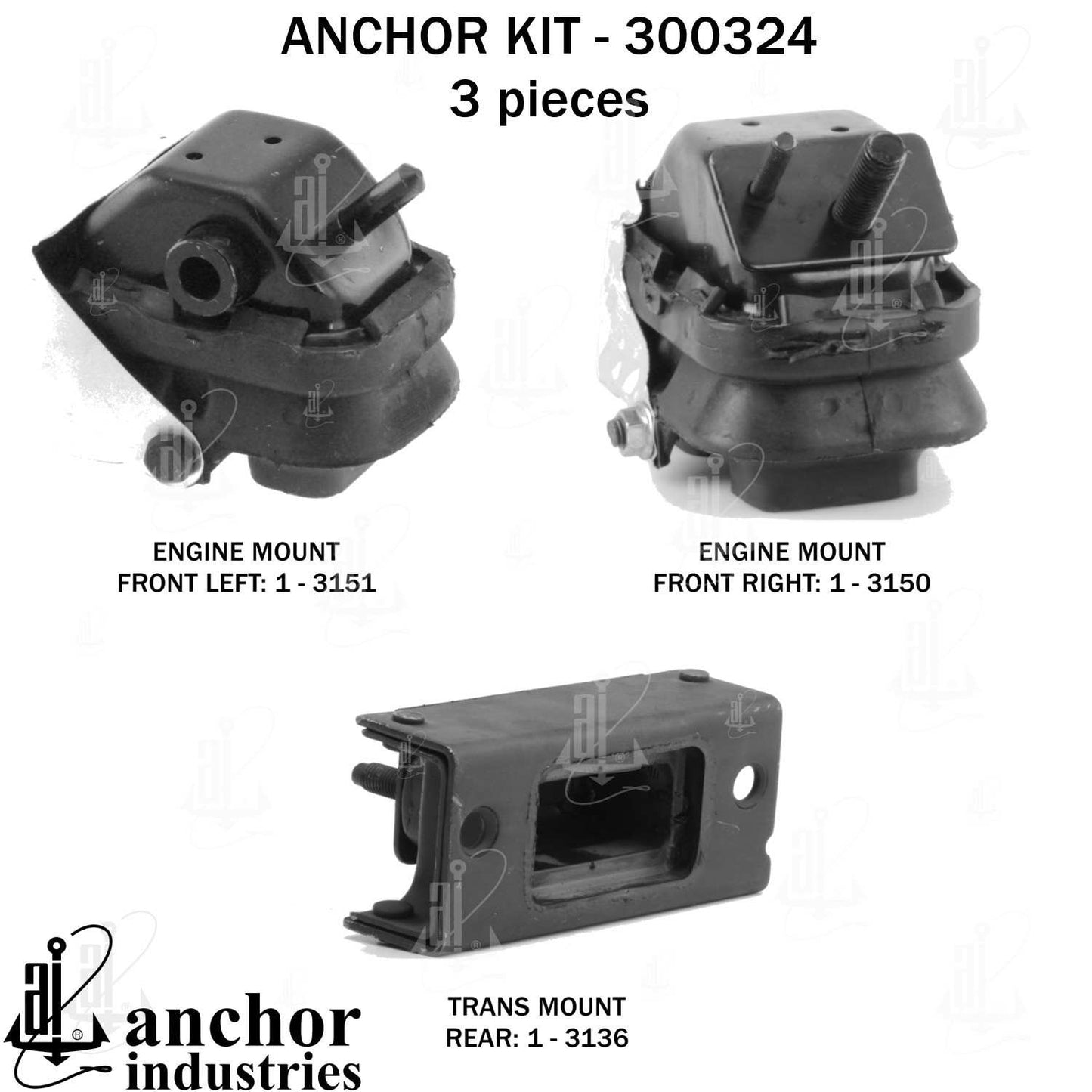 Anchor Engine Mount Kit 300324