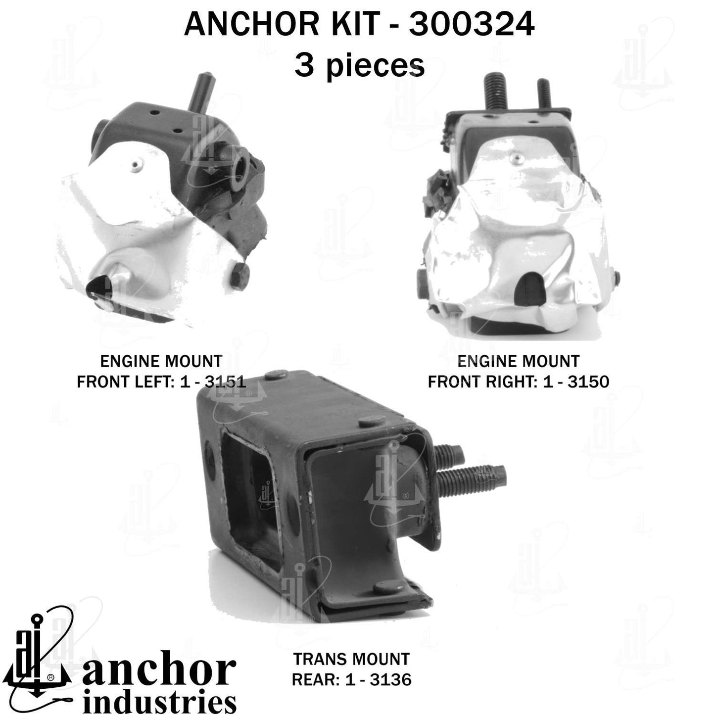 Anchor Engine Mount Kit 300324