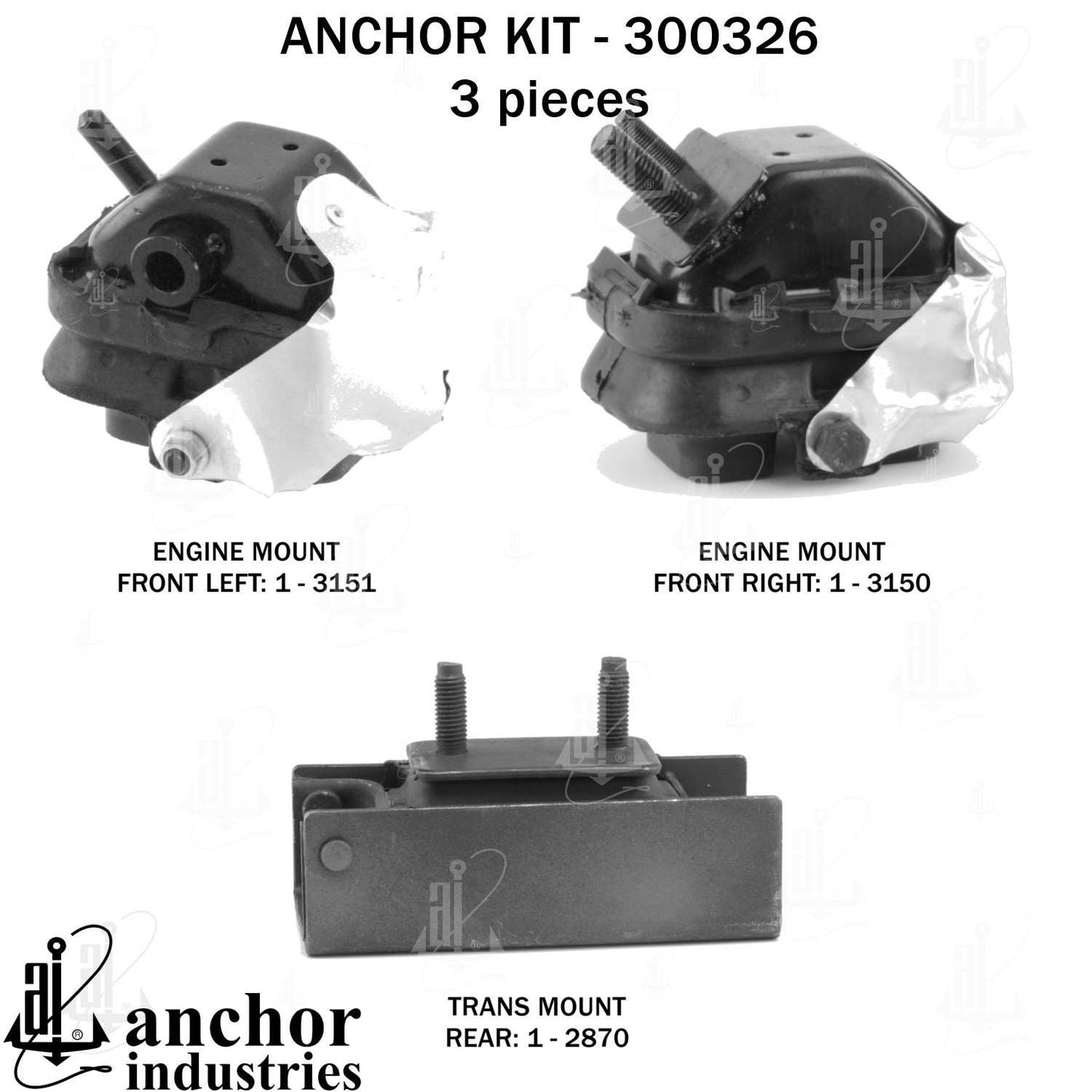 Anchor Engine Mount Kit 300326