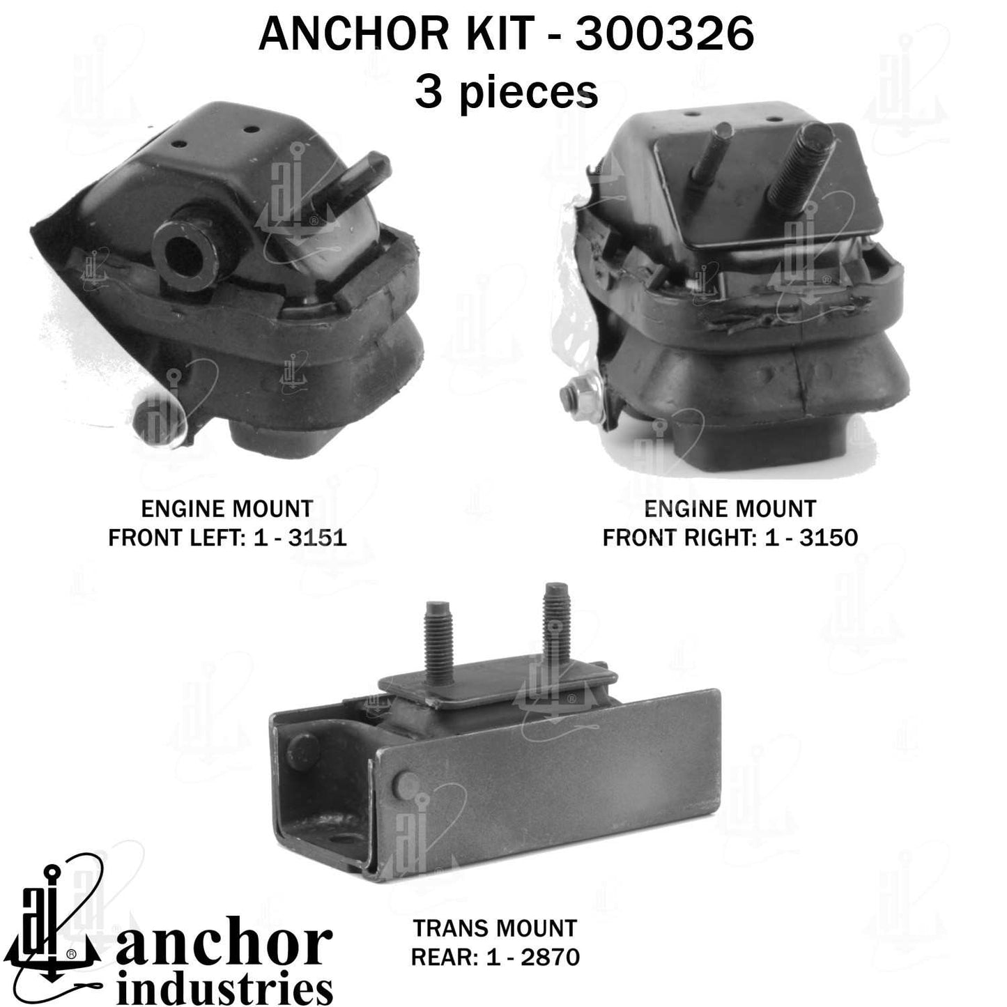 Anchor Engine Mount Kit 300326