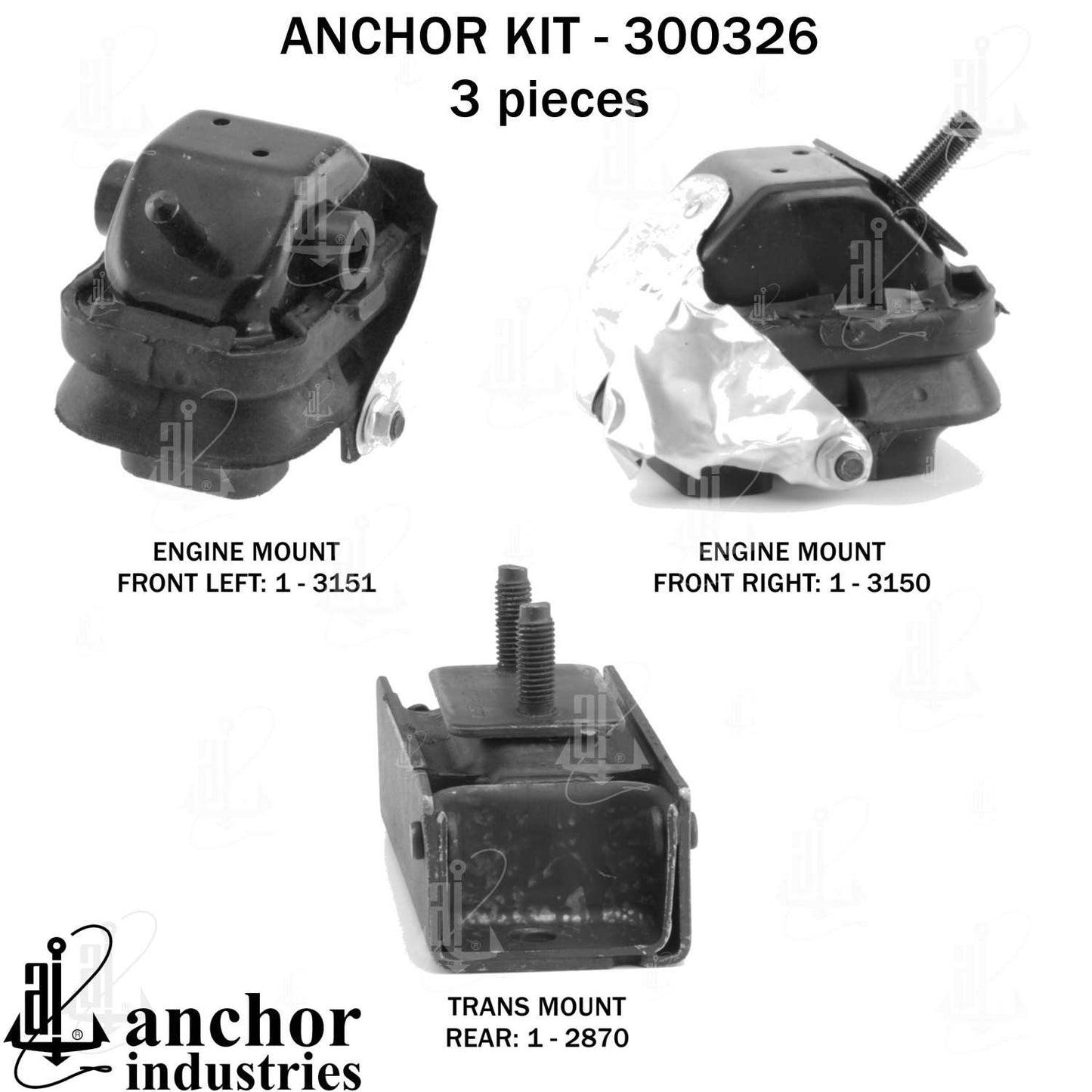 Anchor Engine Mount Kit 300326