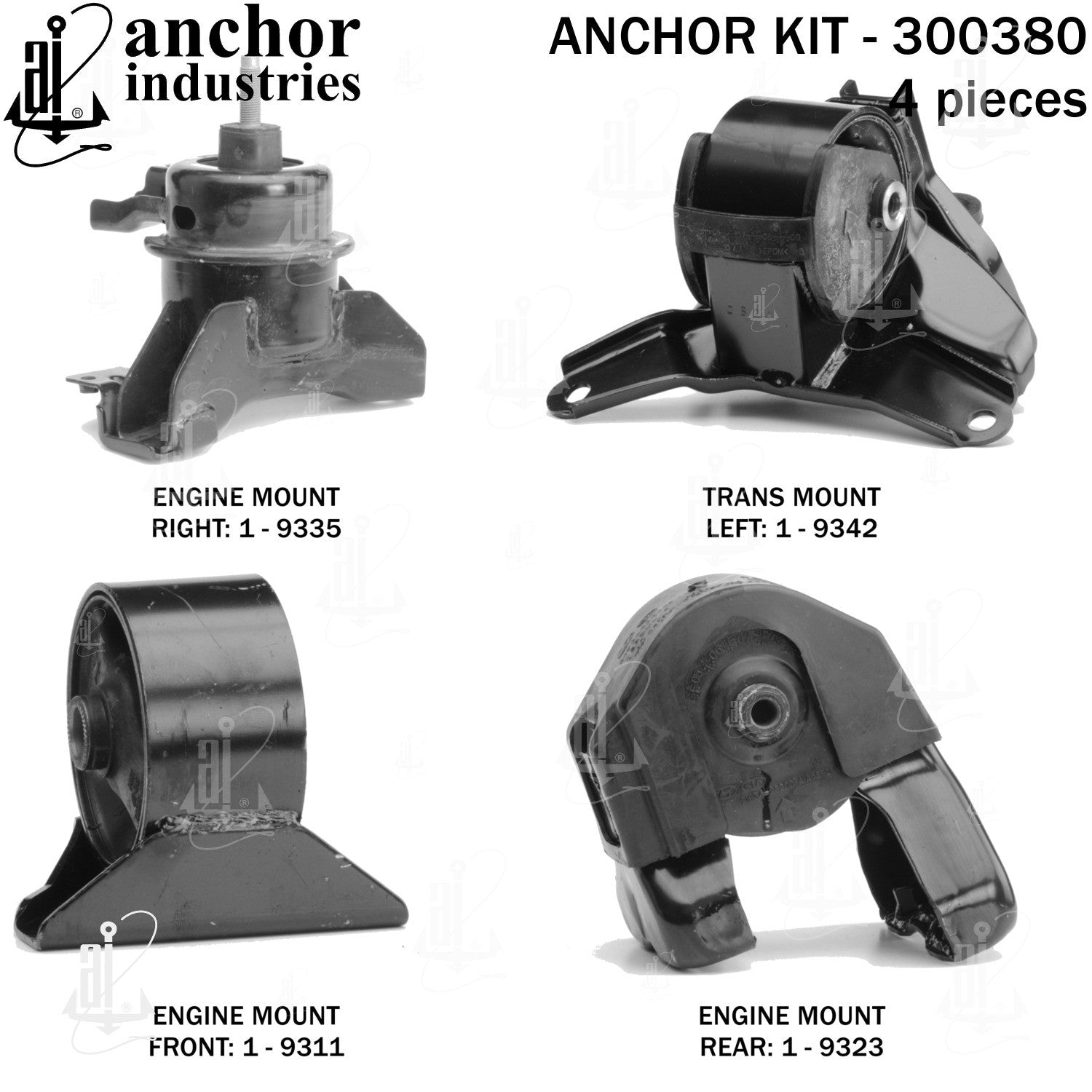 Anchor Mounts Engine Mount Kit 300380 image 5