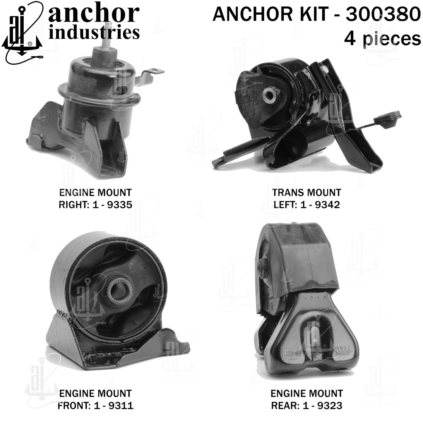 Anchor Mounts Engine Mount Kit 300380 image 4