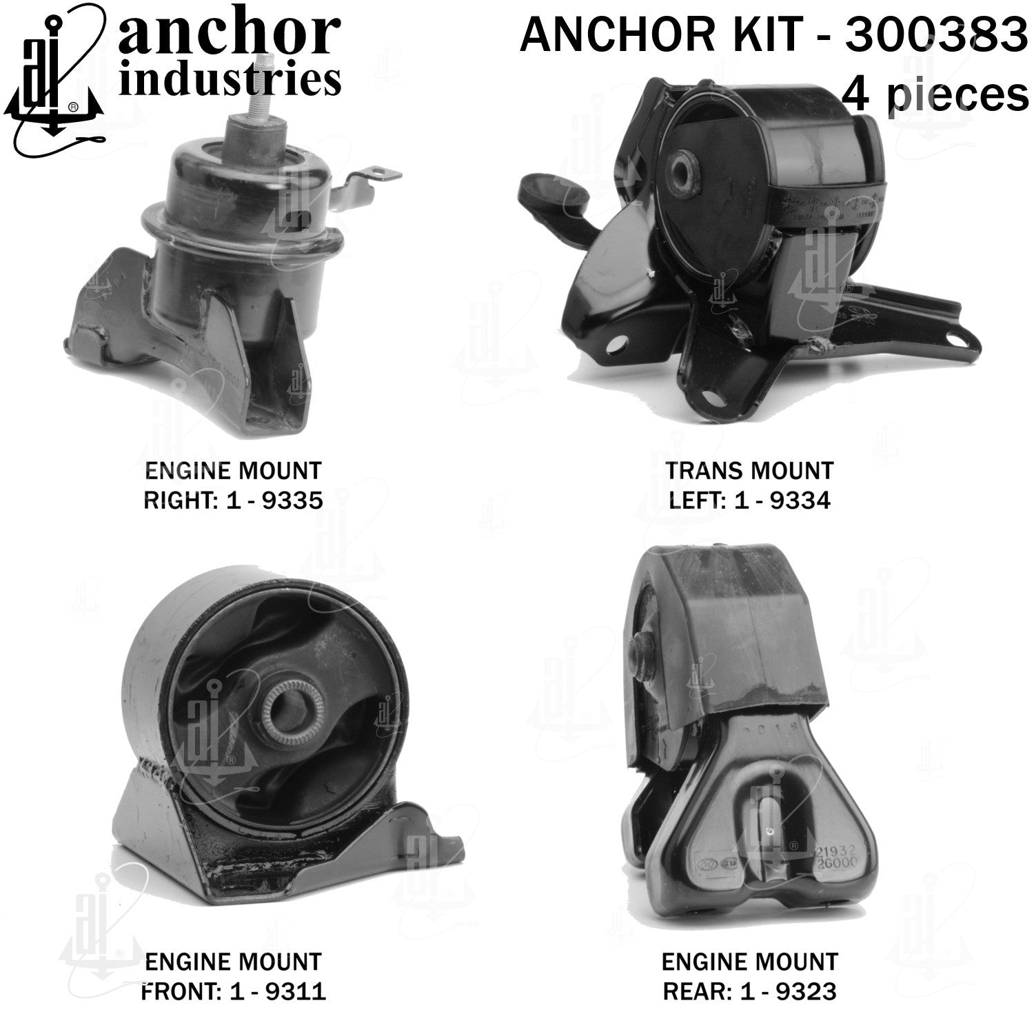 Anchor Mounts Engine Mount Kit 300383 image 4