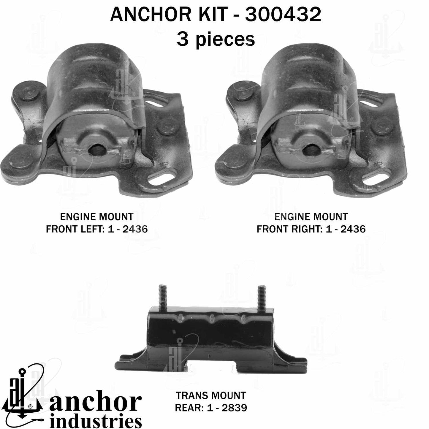 Anchor Engine Mount Kit 300432