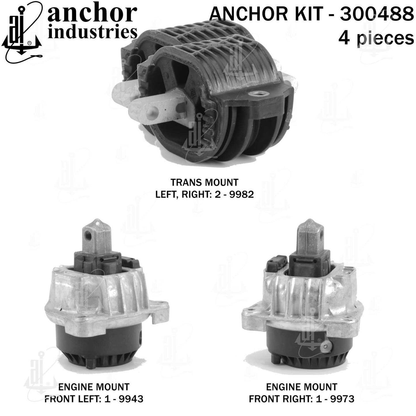 Anchor Engine Mount Kit 300488