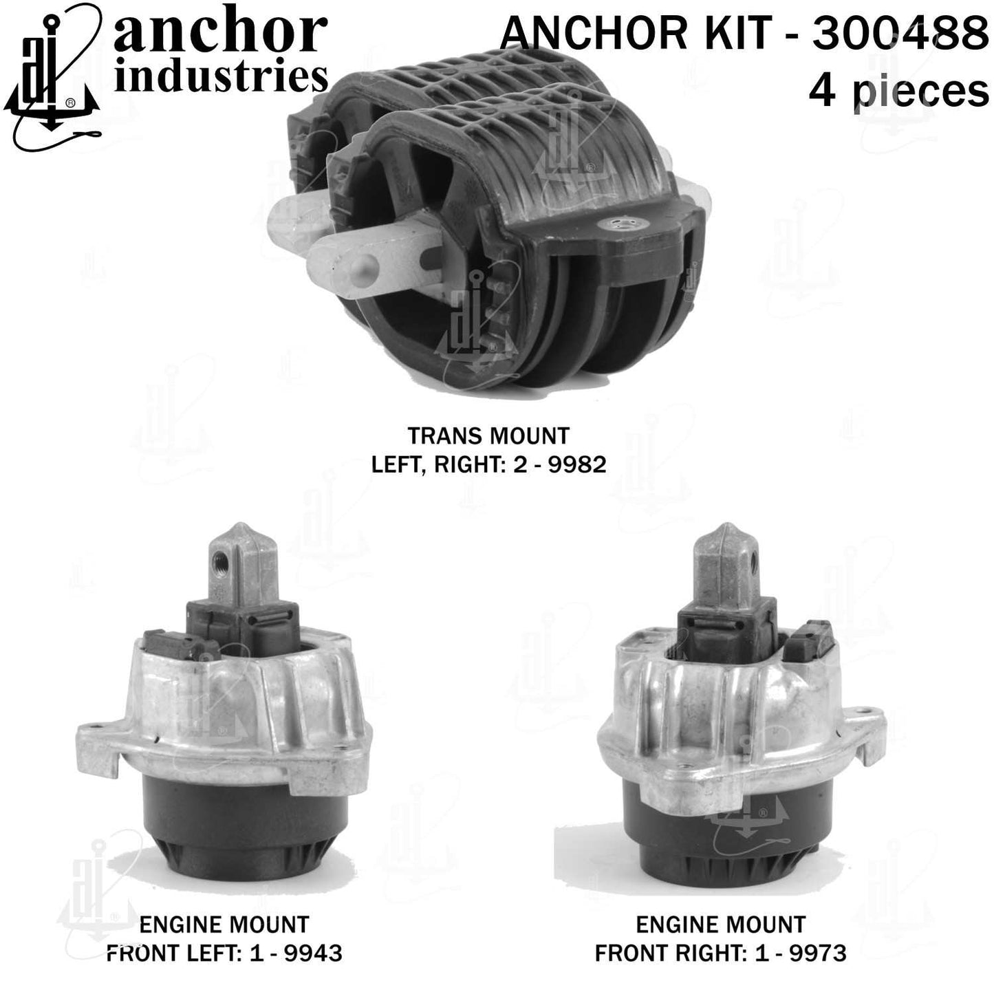 Anchor Engine Mount Kit 300488