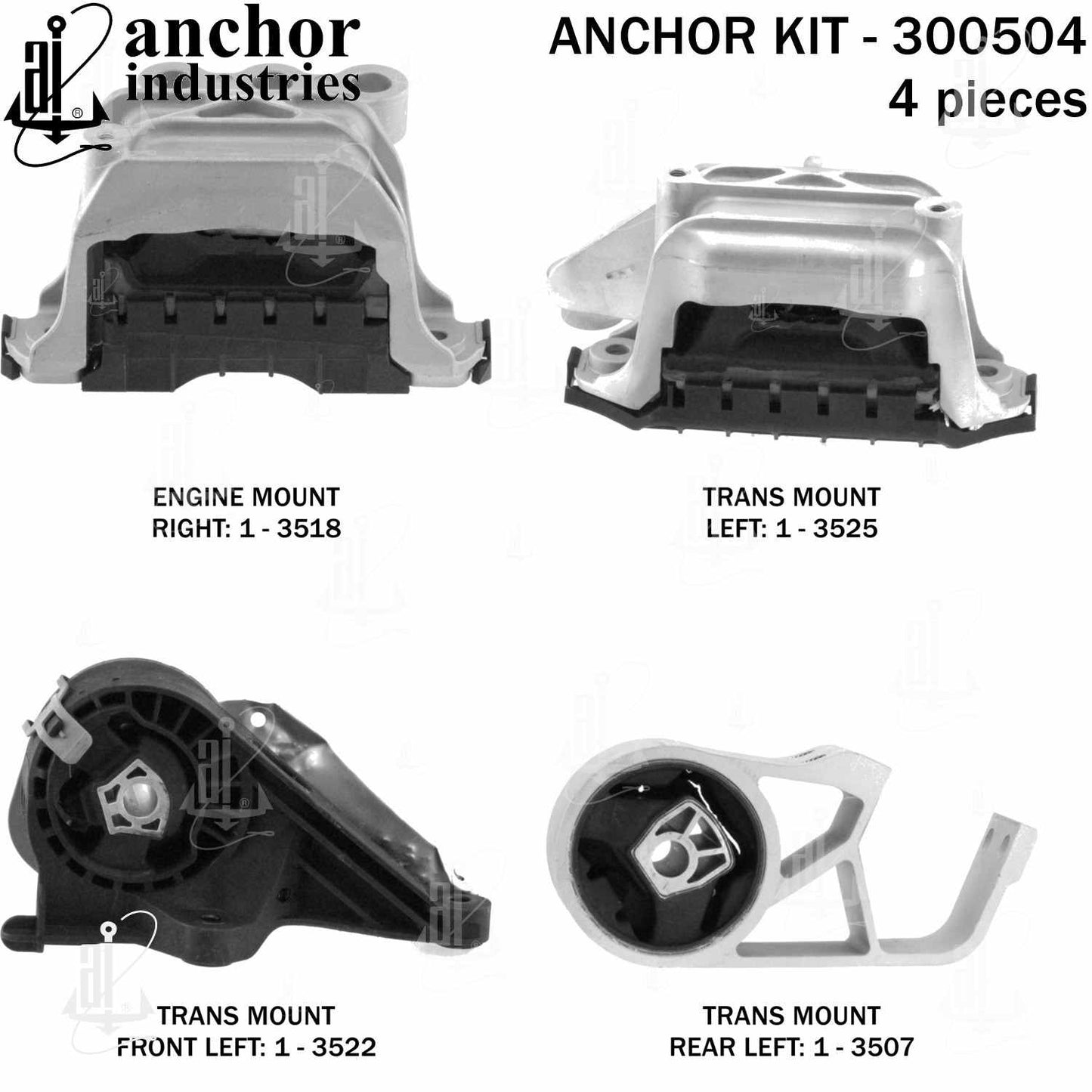 Anchor Engine Mount Kit 300504