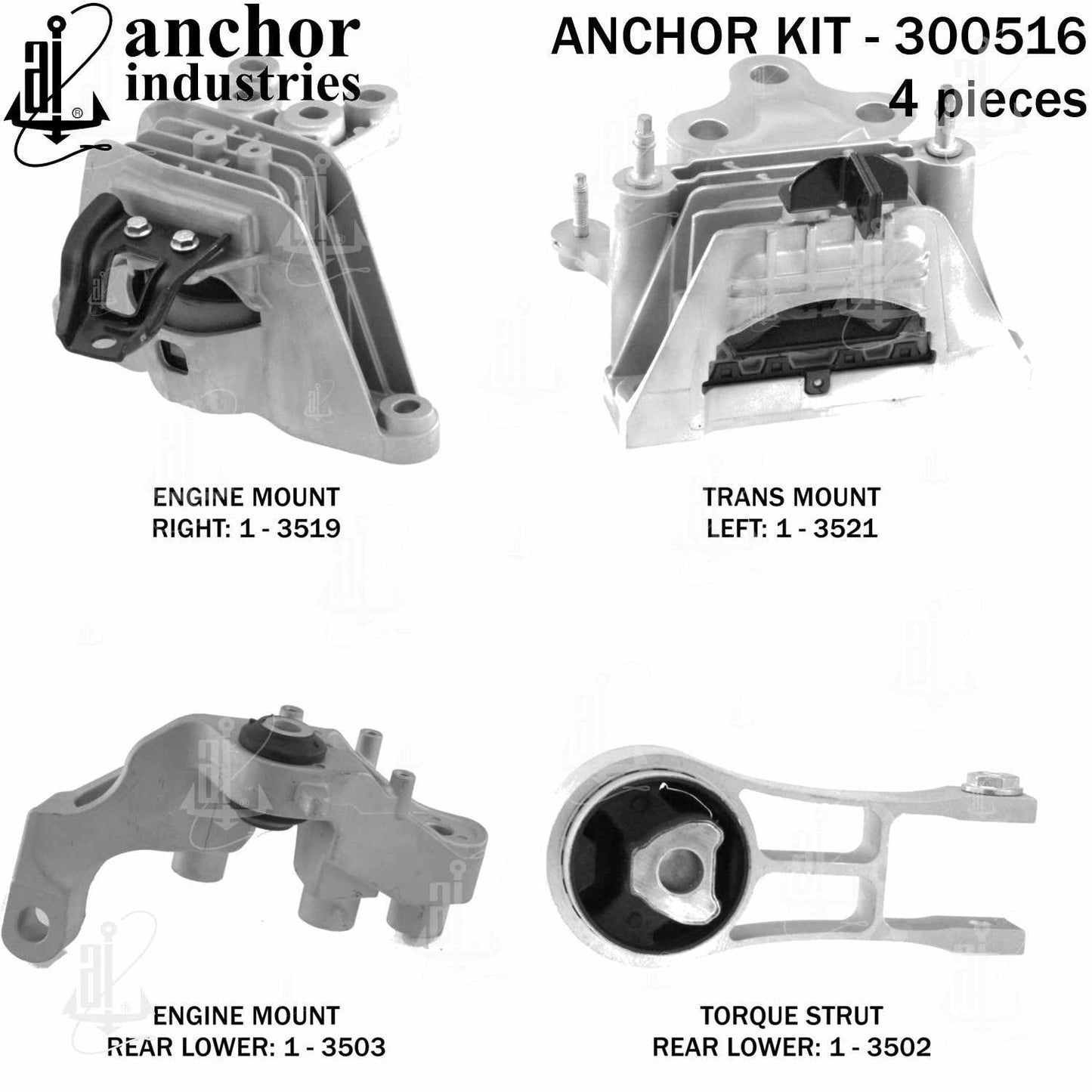 Anchor Engine Mount Kit 300516