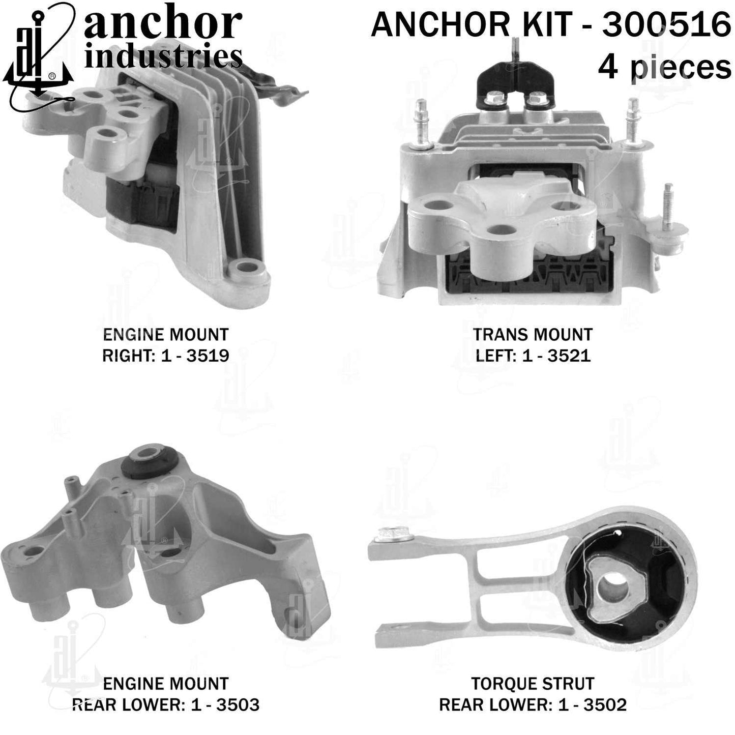 Anchor Engine Mount Kit 300516