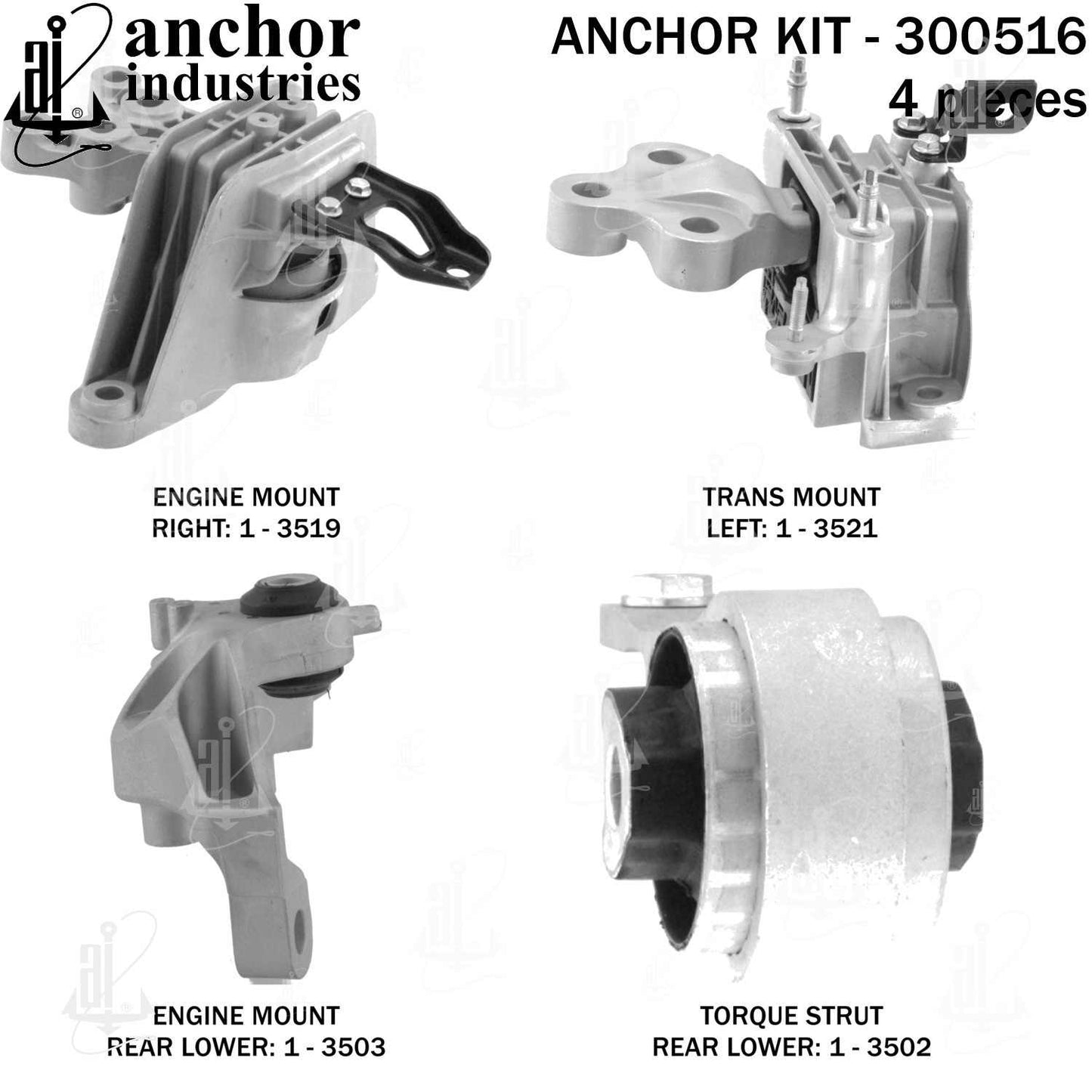 Anchor Engine Mount Kit 300516