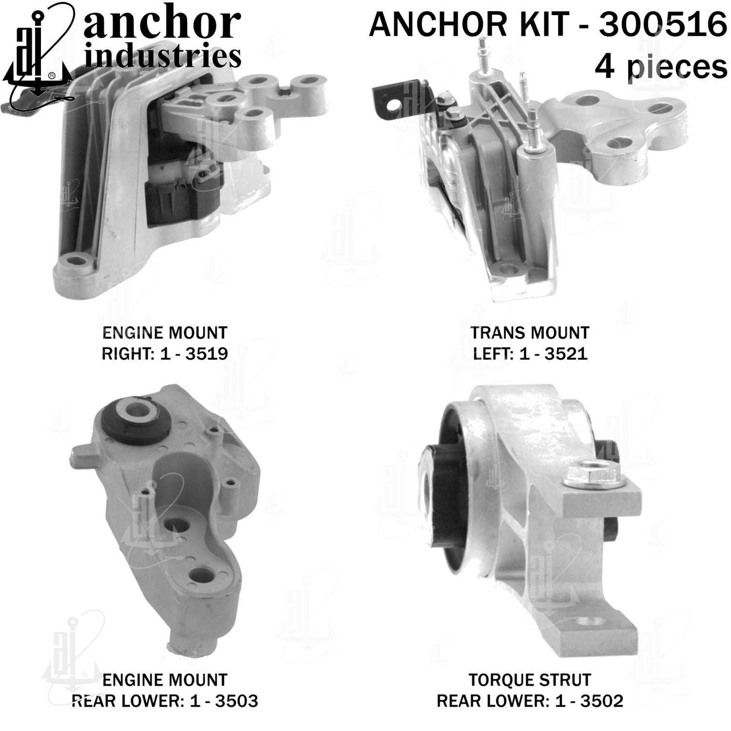 Anchor Engine Mount Kit 300516